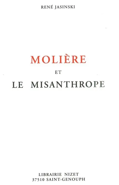 Molière et le Misanthrope