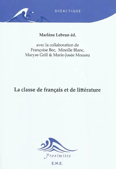 La classe de français et de littérature