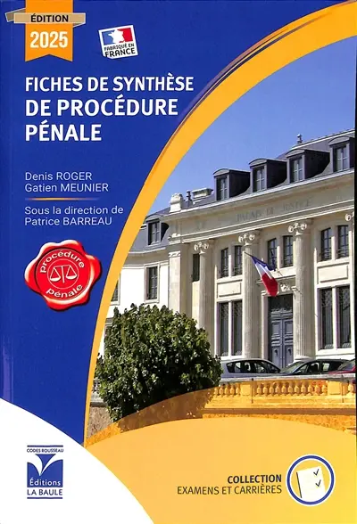 Fiches de synthèse de procédure pénale