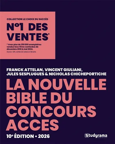 La nouvelle bible du concours Accès 2026 : IESEG, ESSCA, ESDES