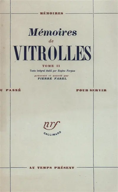 Mémoires de Vitrolles