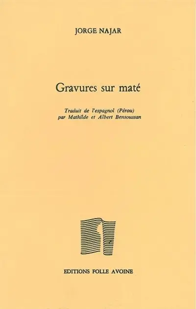 Gravures sur maté