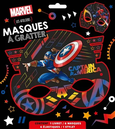 Marvel : masques à gratter