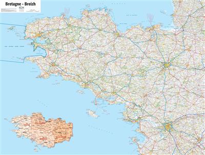 POSTER BRETAGNE PLASTIFIE 100 CM X 132 CM