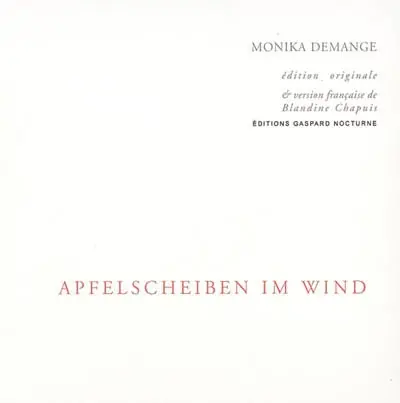 Apfelscheiben im wind. Des tranches de pommes dans le vent