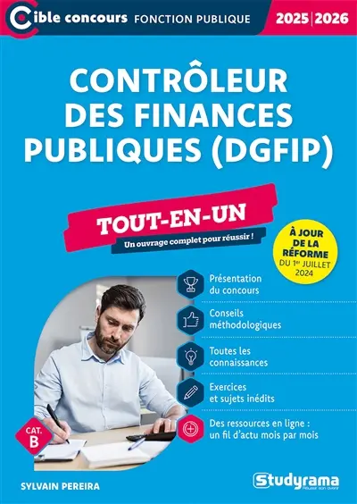 Contrôleur des finances publiques (DGFIP) : tout-en-un, cat. B : 2025-2026