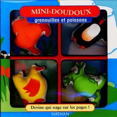 Grenouilles et poissons : mini-doudoux