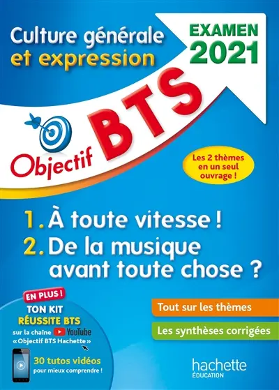 Culture générale et expression BTS : examen 2021 : 1, à toute vitesse ! ; 2, de la musique avant toute chose ?
