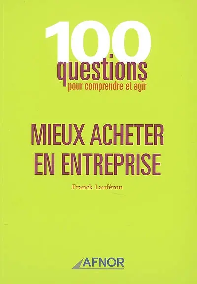 Mieux acheter en entreprise