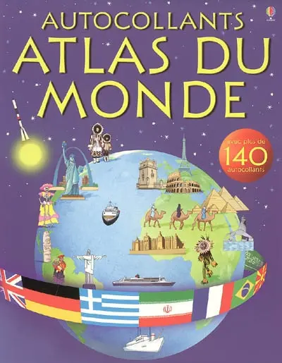 Atlas du monde : autocollants