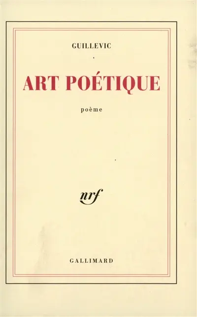 Art poétique