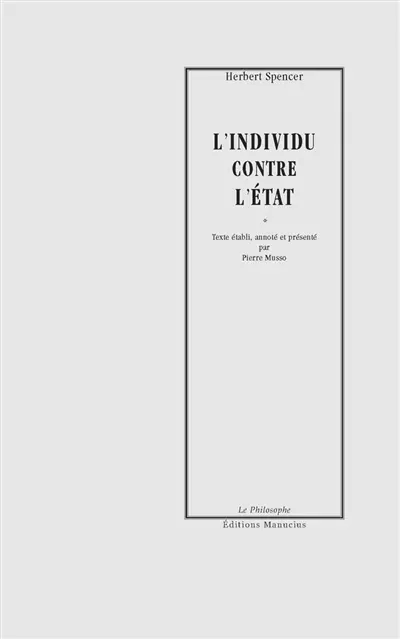 L'individu contre l'Etat
