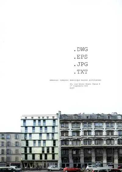 17 logements HQE RIVP : 45, rue Louis Blanc Paris X : Emmanuel Combarel, Dominique Marrec architectes