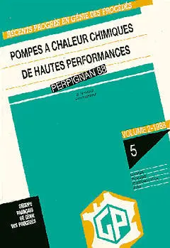 Pompes à chaleur chimiques de hautes performances