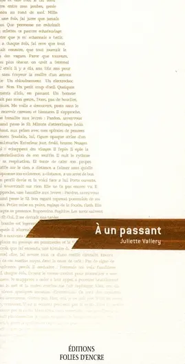 A un passant : la partition des étapes amoureuses