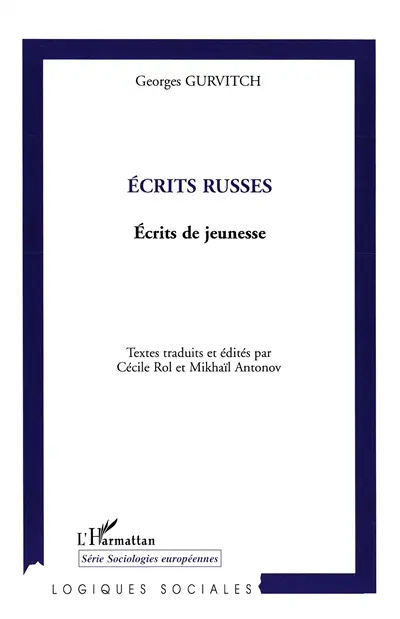Ecrits russes : écrits de jeunesse