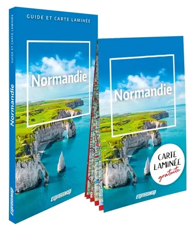 Normandie : guide et carte laminée