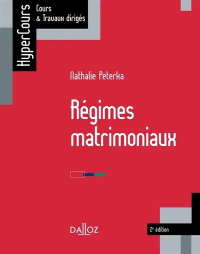 Régimes matrimoniaux