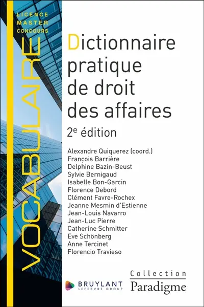 Dictionnaire pratique de droit des affaires