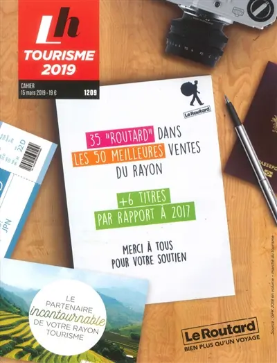 Livres Hebdo, supplément, n° 1209. Tourisme 2019