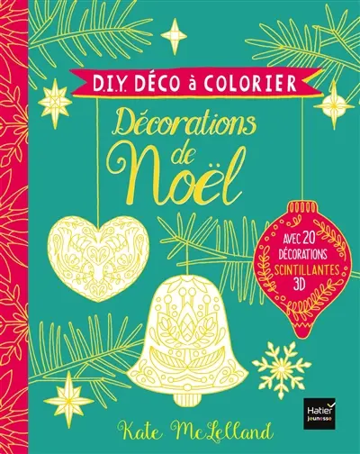 Décorations de Noël : avec 20 décorations scintillantes 3D