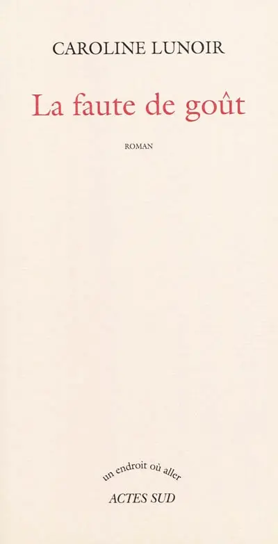 La faute de goût