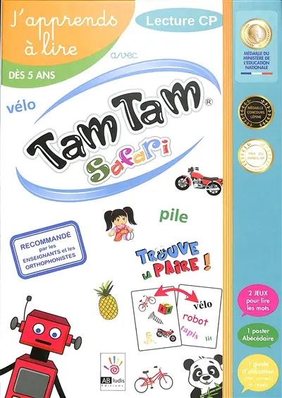 J'apprends à lire avec Tam tam safari : lecture CP : dès 5 ans