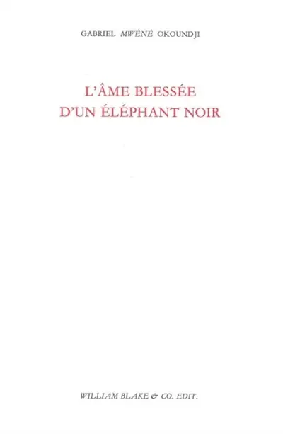 L'âme blessée d'un éléphant noir