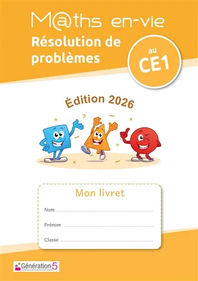 Livret élève : Enseigner la résolution de problèmes au CE1 (édition 2026)