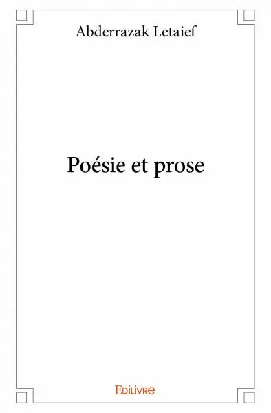 Poésie et prose