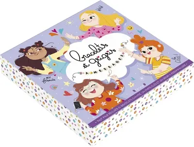 Bracelets et grigris à messages : tout pour réaliser 10 bracelets d'amitié, un porte-clés et un grigri à personnaliser