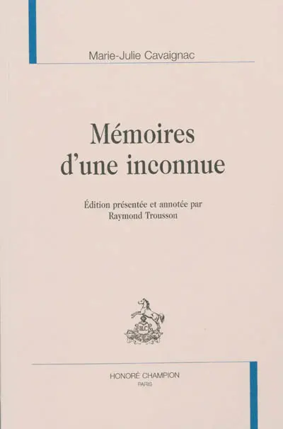 Mémoires d'une inconnue