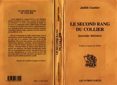 Le second rang du collier : souvenirs littéraires
