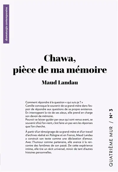 Chawa : Pièce de ma mémoire