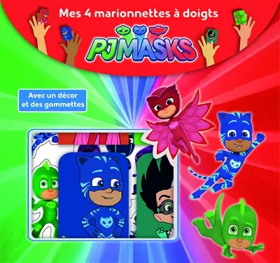 Pjmasks : mes 4 marionnettes à doigts