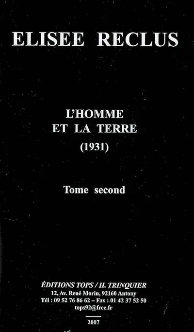 L'homme et la Terre (1931). Vol. 2