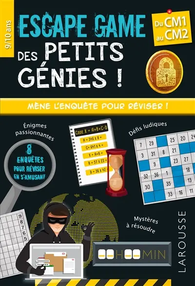 Escape game des petits génies !, du CM1 au CM2, 9-10 ans