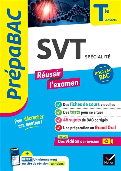 SVT spécialité terminale générale : nouveau bac