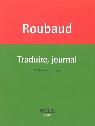 Traduire, journal