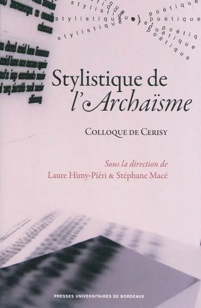 Stylistique de l'archaïsme