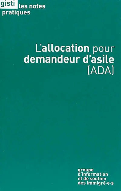 L'allocation pour demandeur d'asile (ADA)