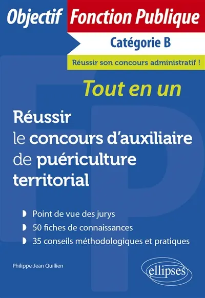 Réussir le concours d'auxiliaire de puériculture territorial principal de 2e classe, catégorie B : tout-en-un