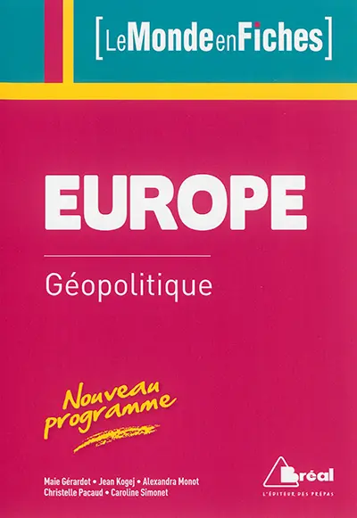 Europe : géopolitique : nouveau programme