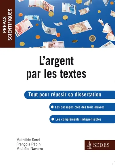 L'argent par les textes : Molière : L'Avare ; Zola : L'Argent ; Simmel : Philosophie de l'argent
