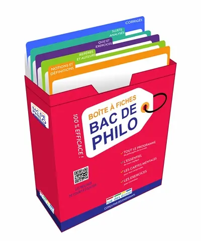 Boîte à fiches bac de philo