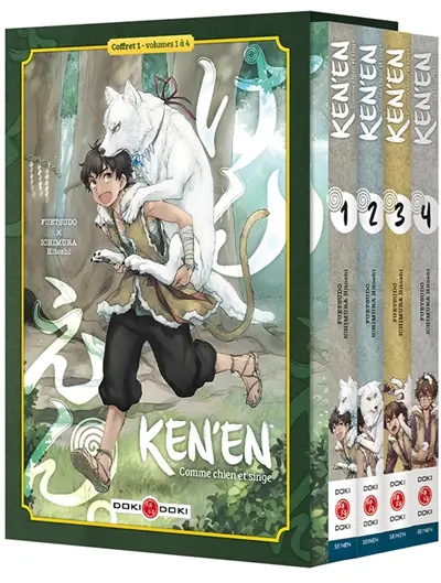 Ken'en : comme chien et singe : coffret volumes 1 à 4
