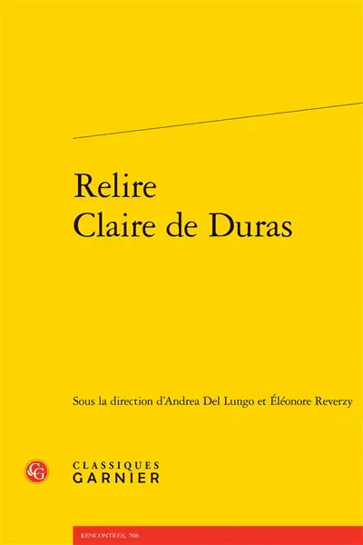 Relire Claire de Duras