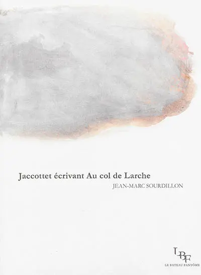 Jaccottet écrivant Au col de Larche