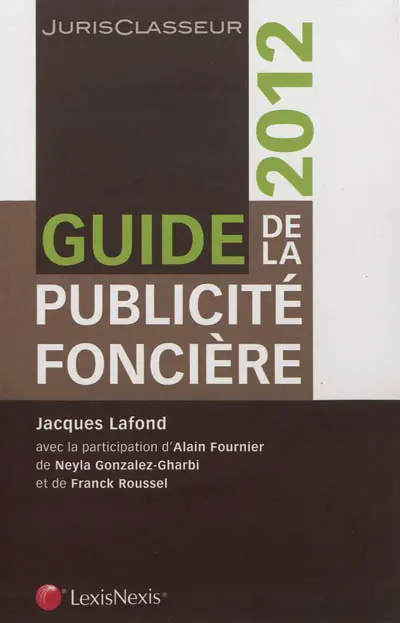 Guide de la publicité foncière 2012