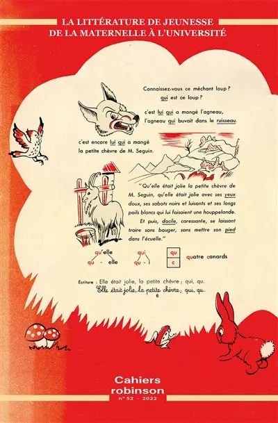 Cahiers Robinson, n° 52. La littérature de jeunesse, de la maternelle à l'université